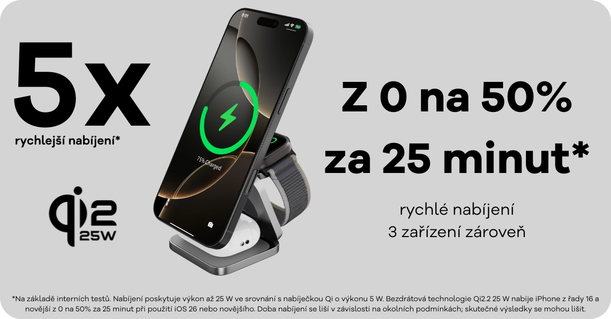 Qi2.2 MagSafe nabíječka 3v1