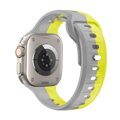 Cubenest Prémiový sportovní řemínek na Apple Watch žluto-šedý